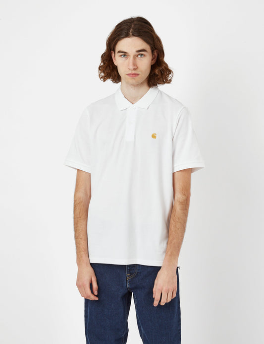 Chase Pique Polo Shirt - White