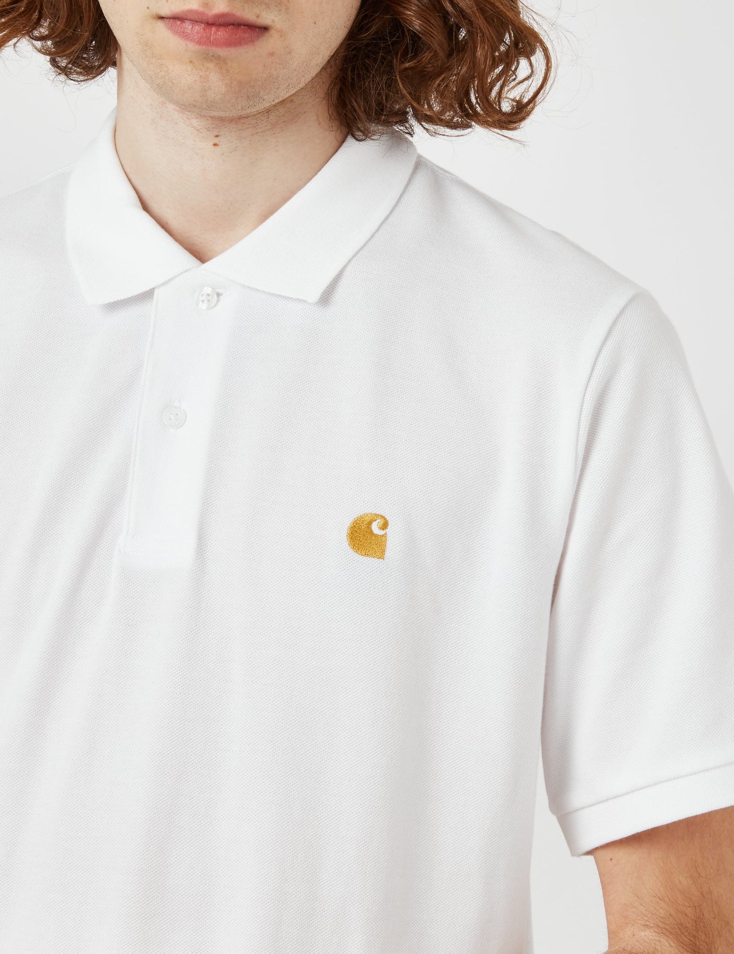 Chase Pique Polo Shirt - White