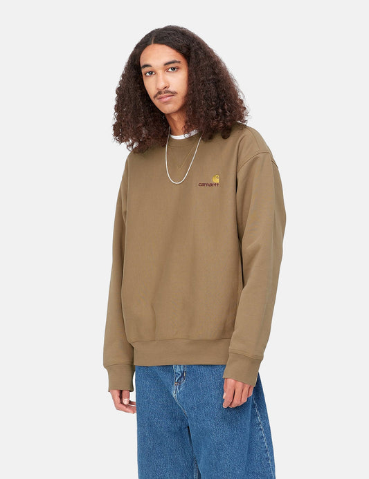 American Script Sweatshirt - Buffalo Brown