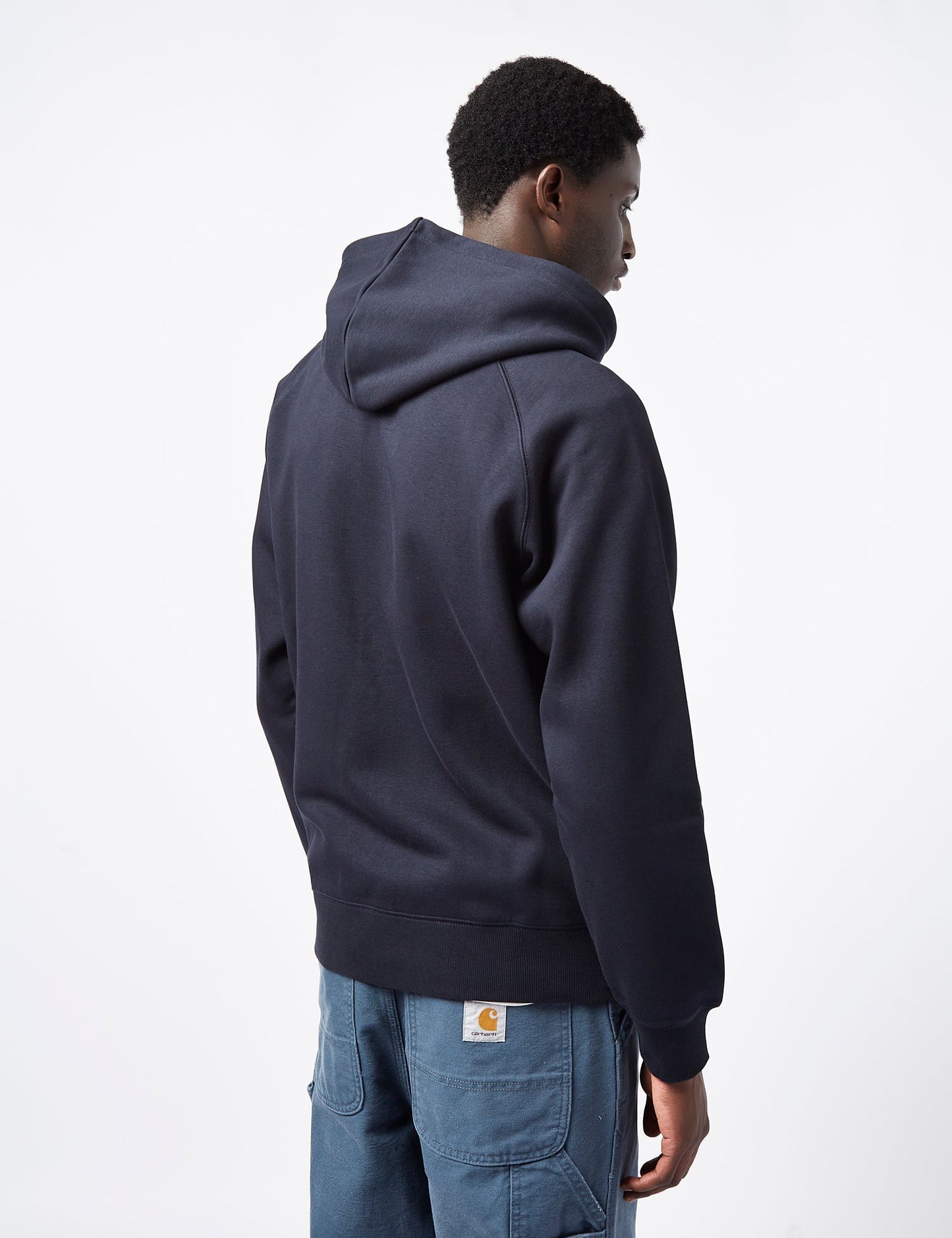 Chase Hooded Zip Sweatshirt - Dark Navy Blue