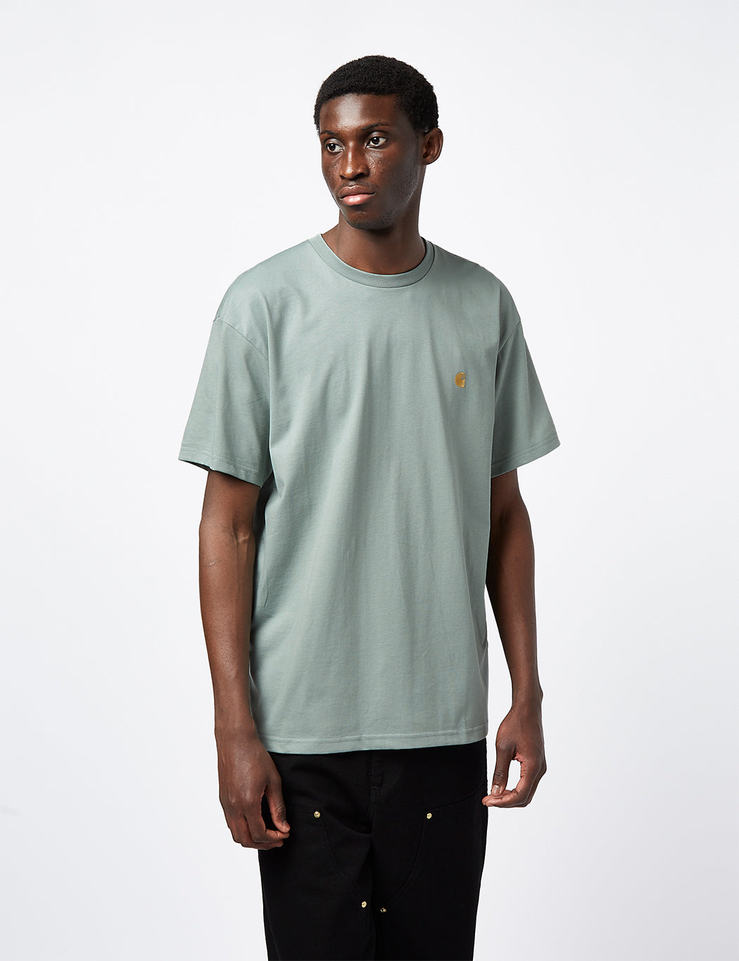 Chase T-Shirt (Loose) - Sable Khaki/Gold