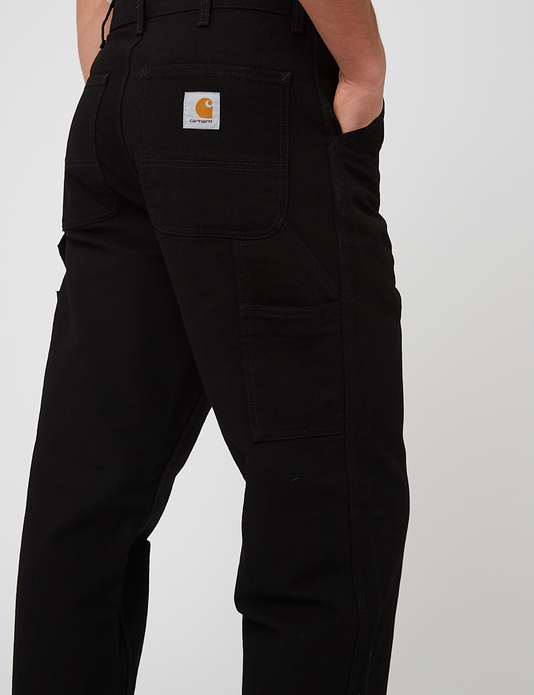 Single Knee Pant (Dearborn Canvas) - Black Rinsed