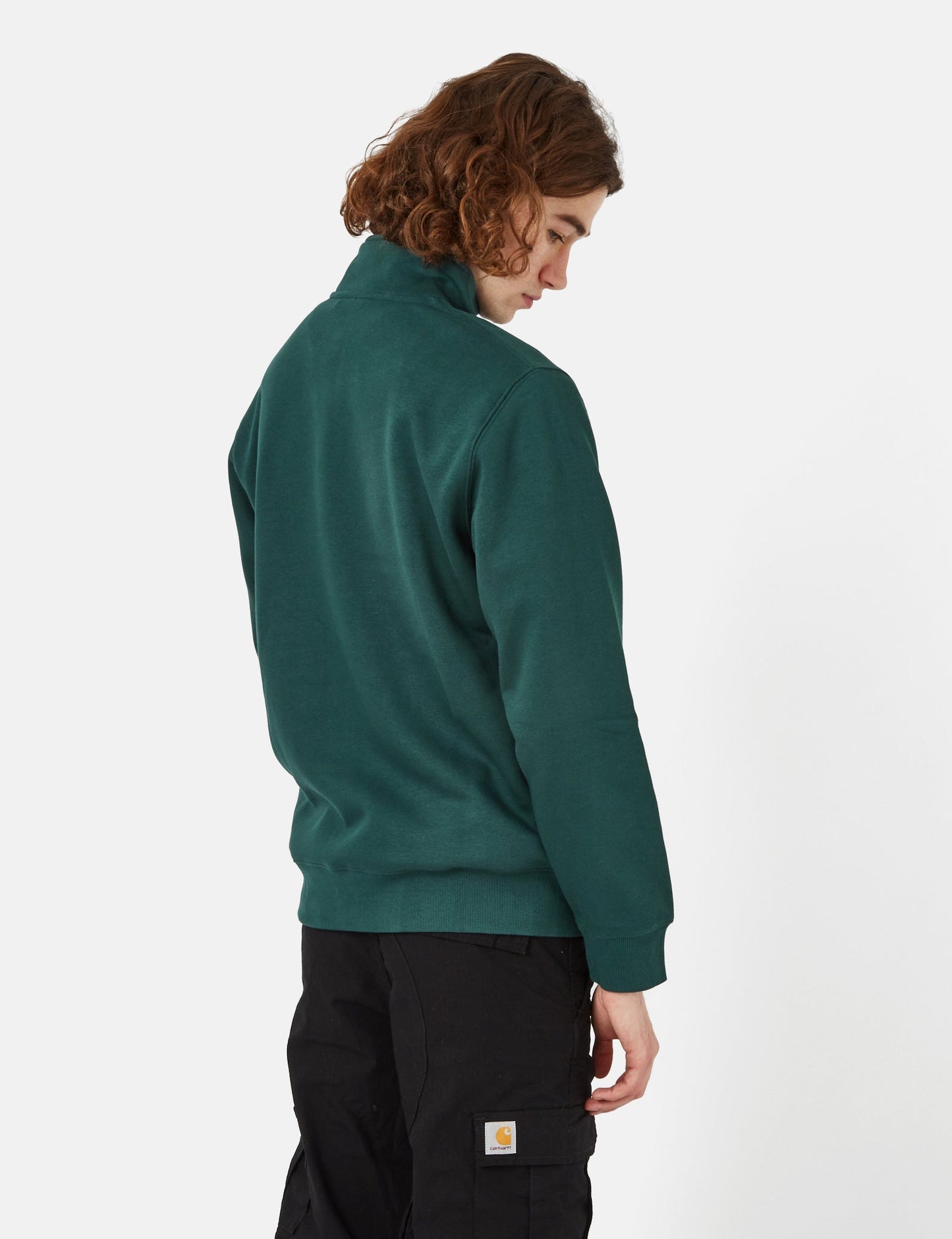 Chase Neck Zip Sweatshirt - Botanic Green