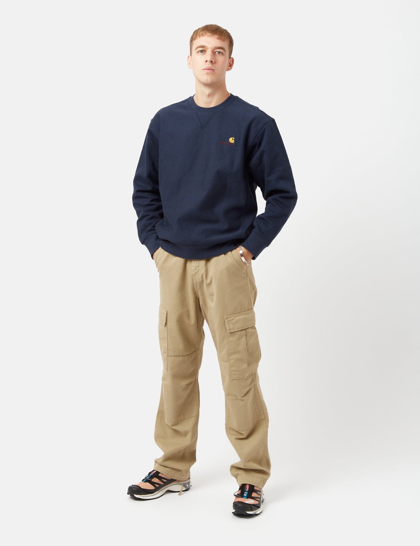 American Script Sweatshirt - Enzian Blue