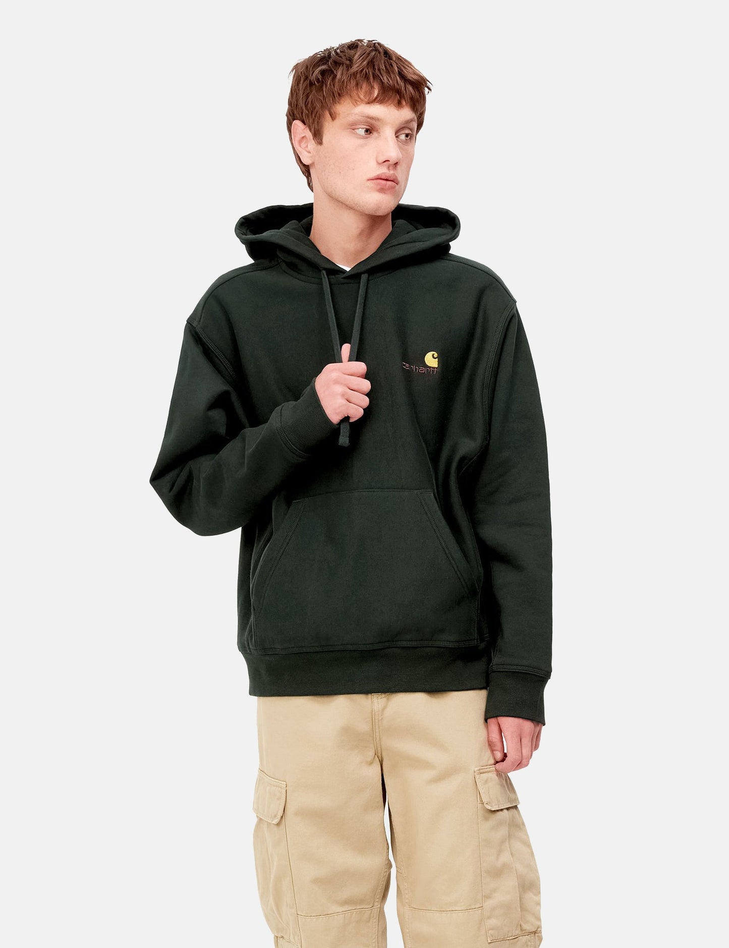 American Script Hooded Sweatshirt - Botanic Green