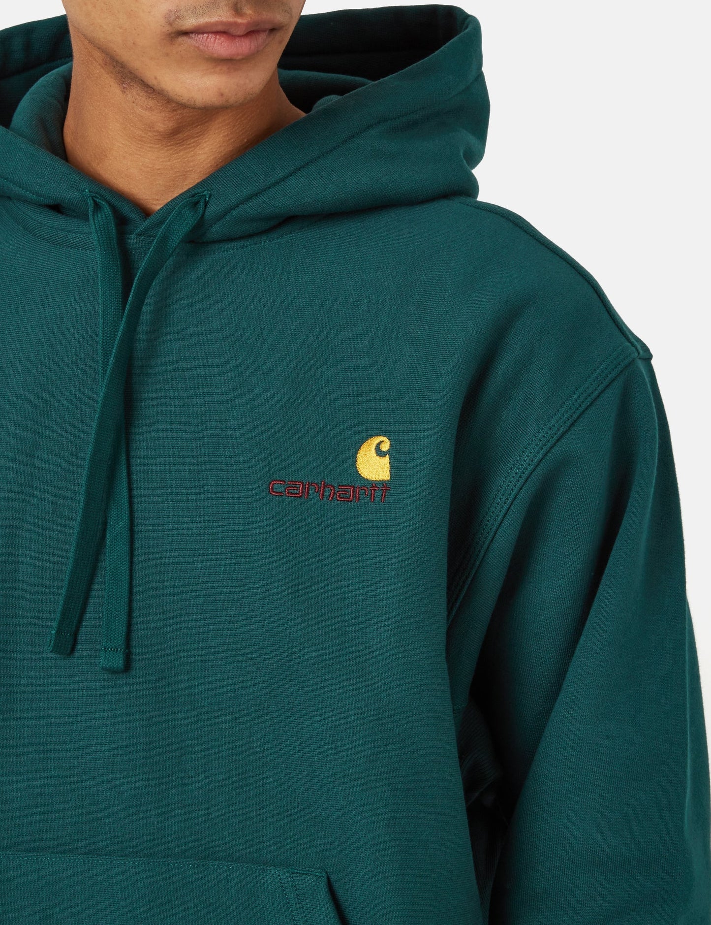 American Script Hooded Sweatshirt - Botanic Green