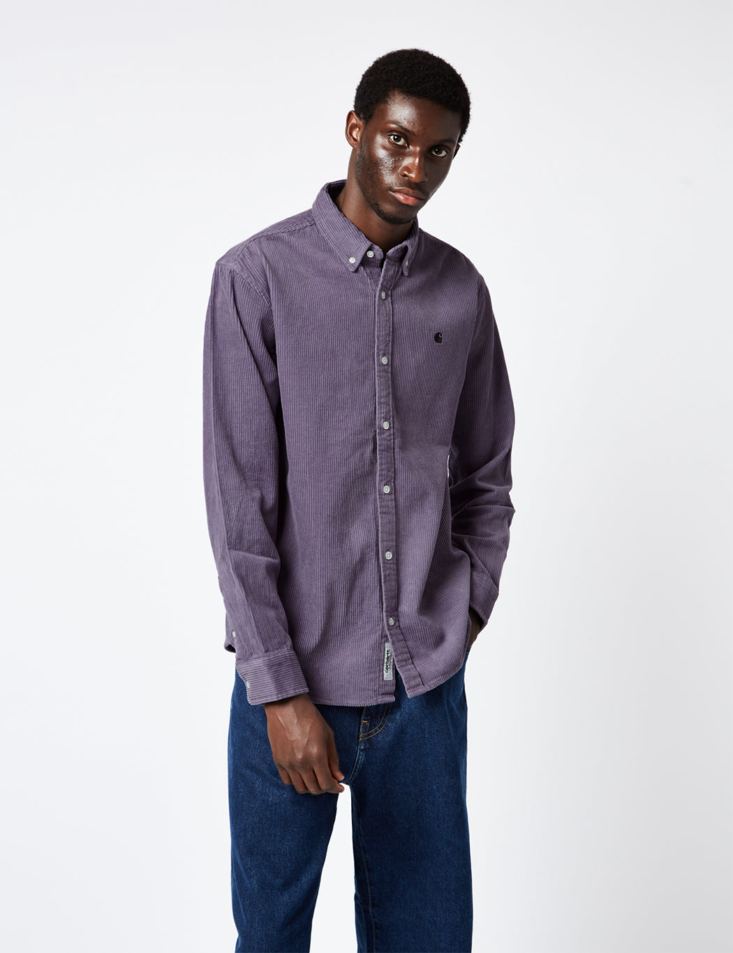 Madison Shirt (Fine Cord) - Buffalo Brown/Black