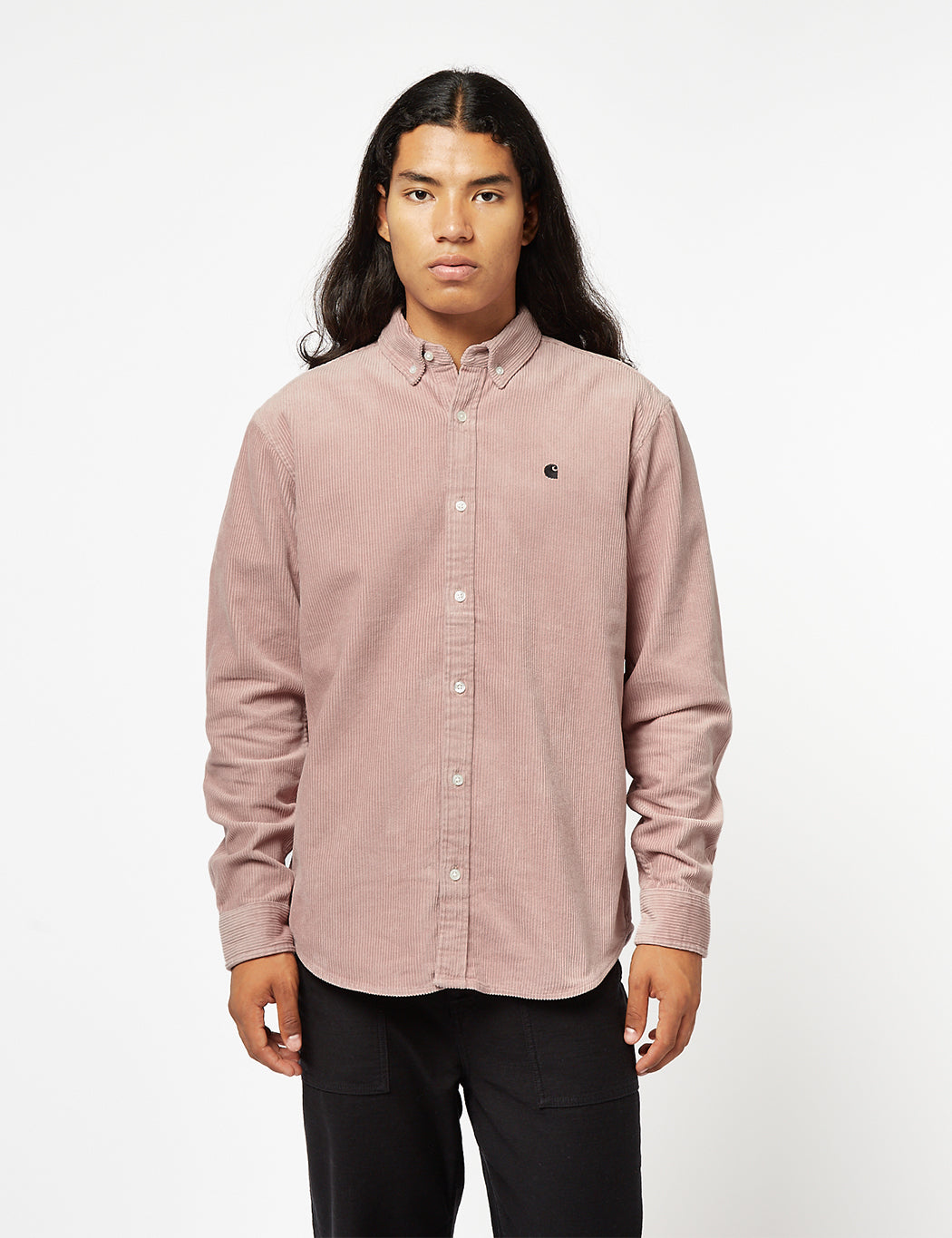 Madison Shirt (Fine Cord) - Buffalo Brown/Black