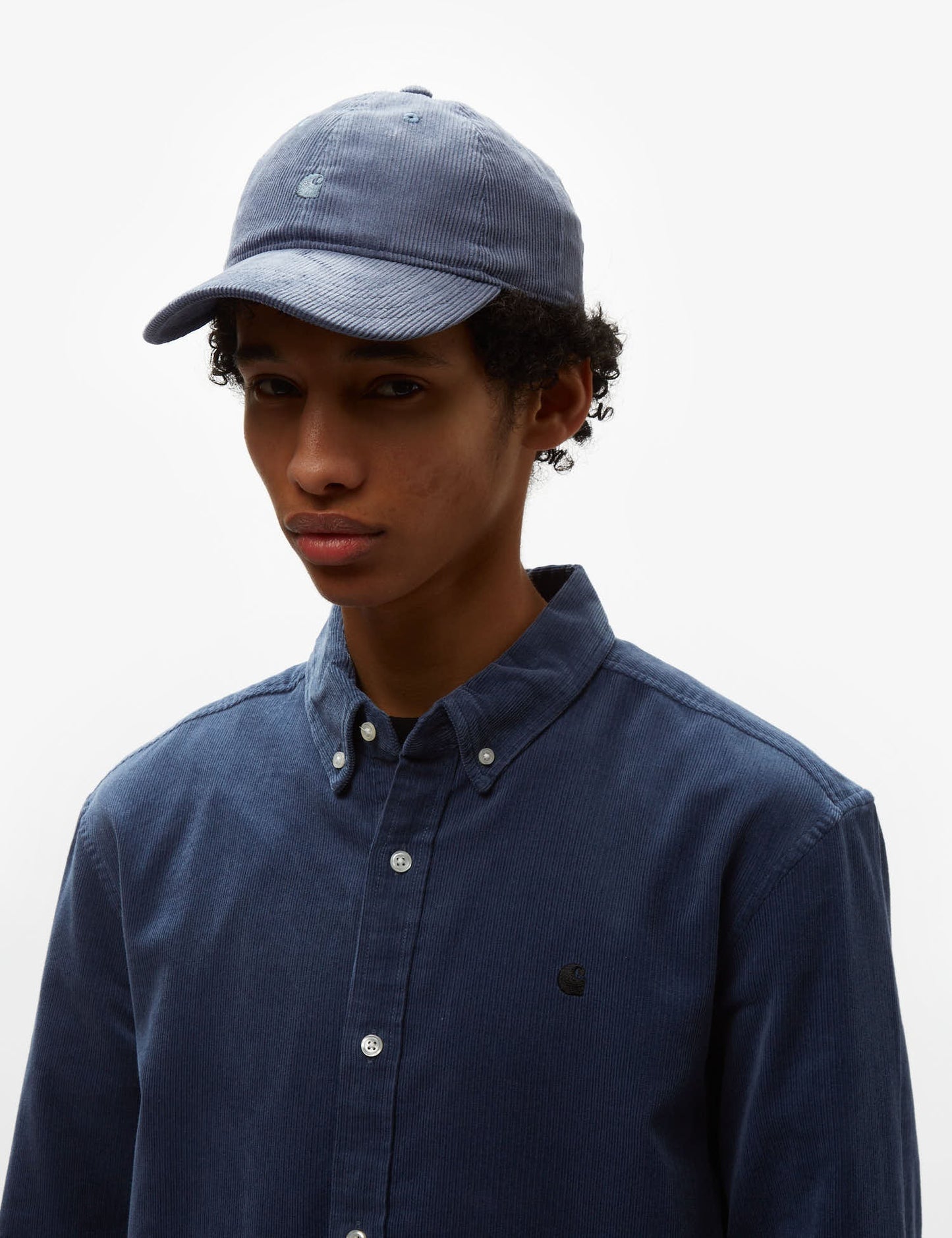 Madison Fine Cord Shirt - Hudson Blue