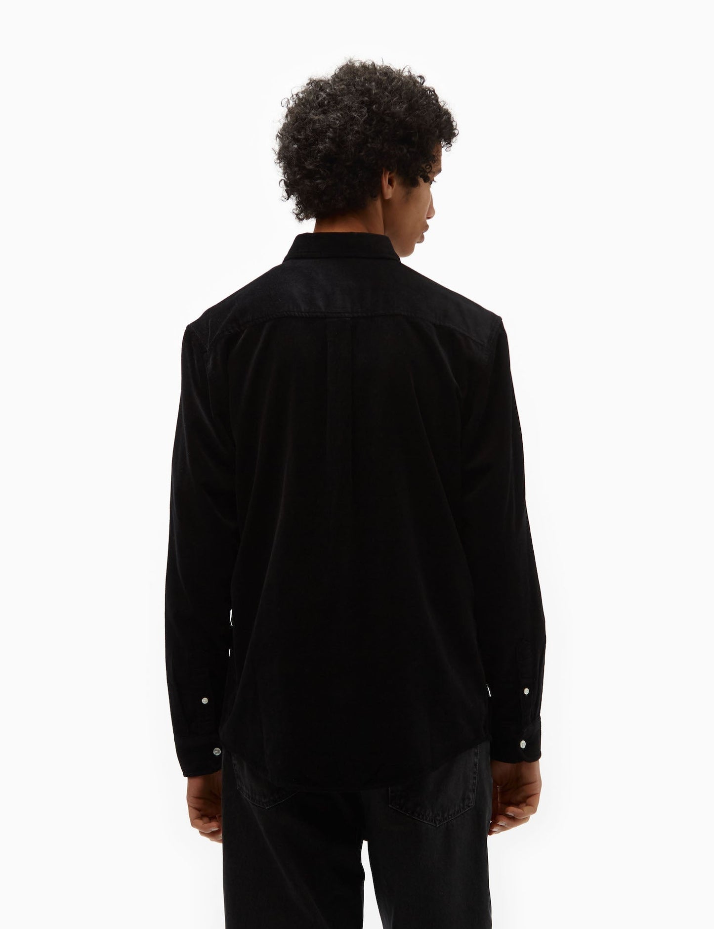 Madison Fine Cord Shirt (Regular) - Black/Wax