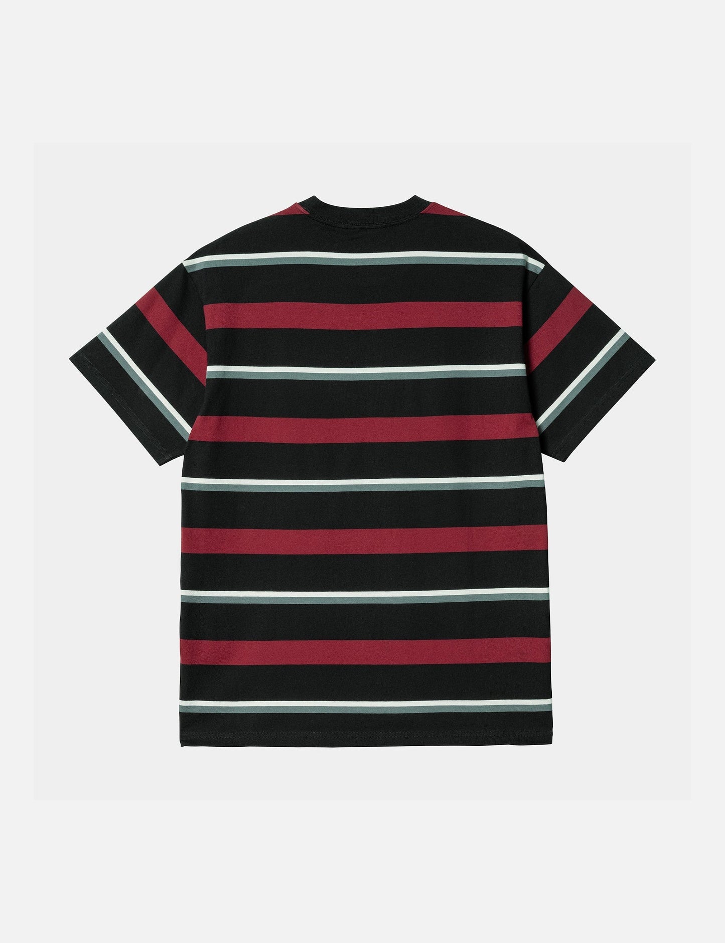 Bowman Stripe T-Shirt - Corvina Burgundy