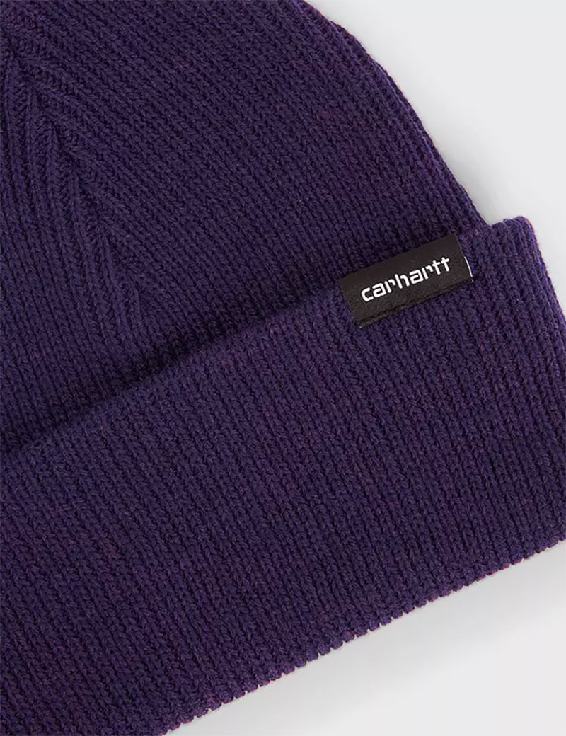 Gordan Beanie Hat - Cassis Blue