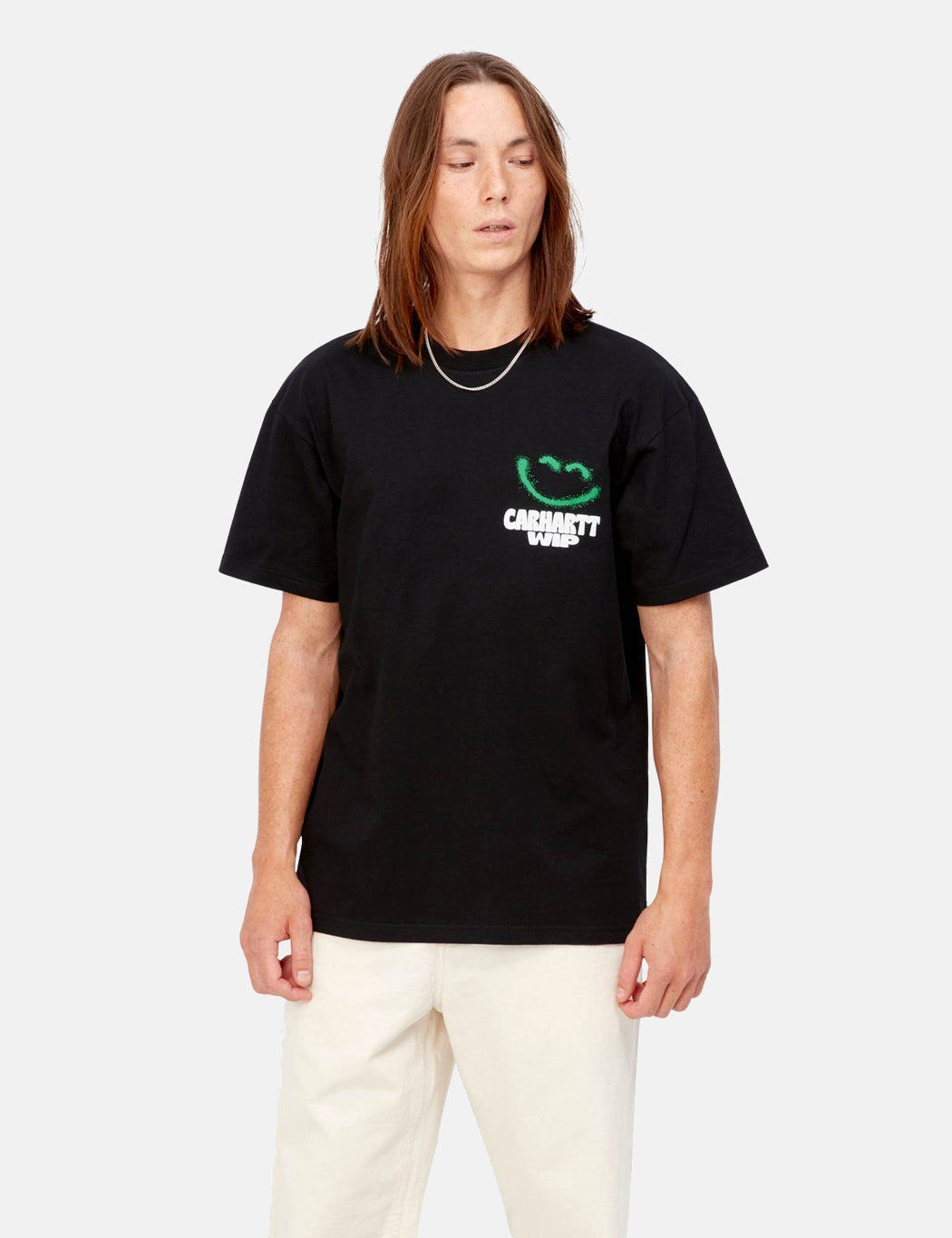 Happy Script T-Shirt - Black