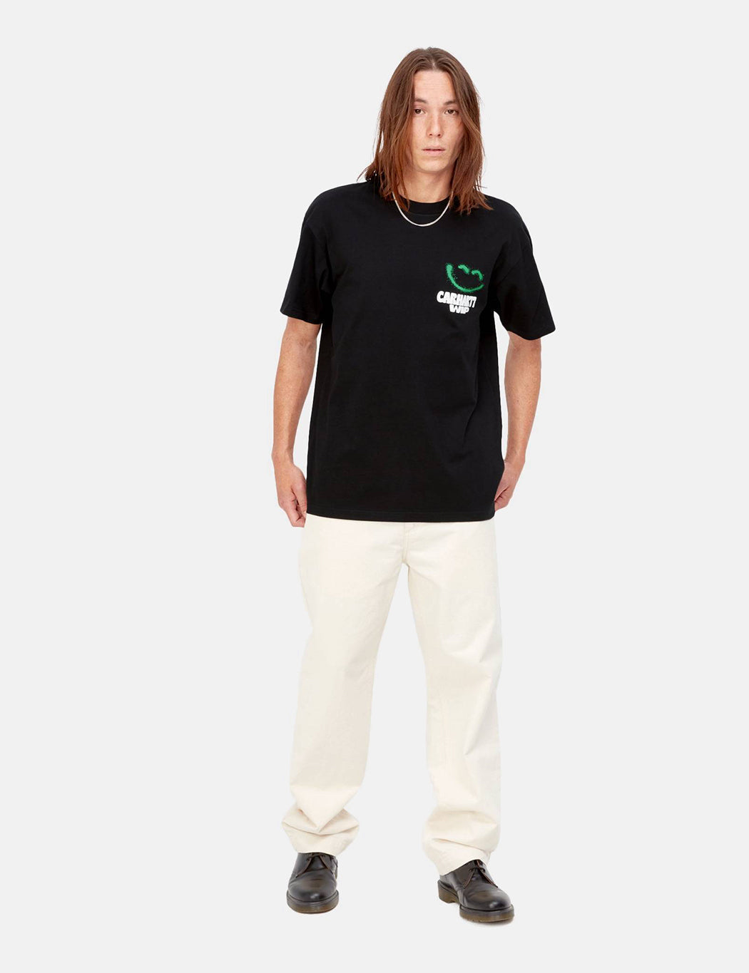 Happy Script T-Shirt - Black