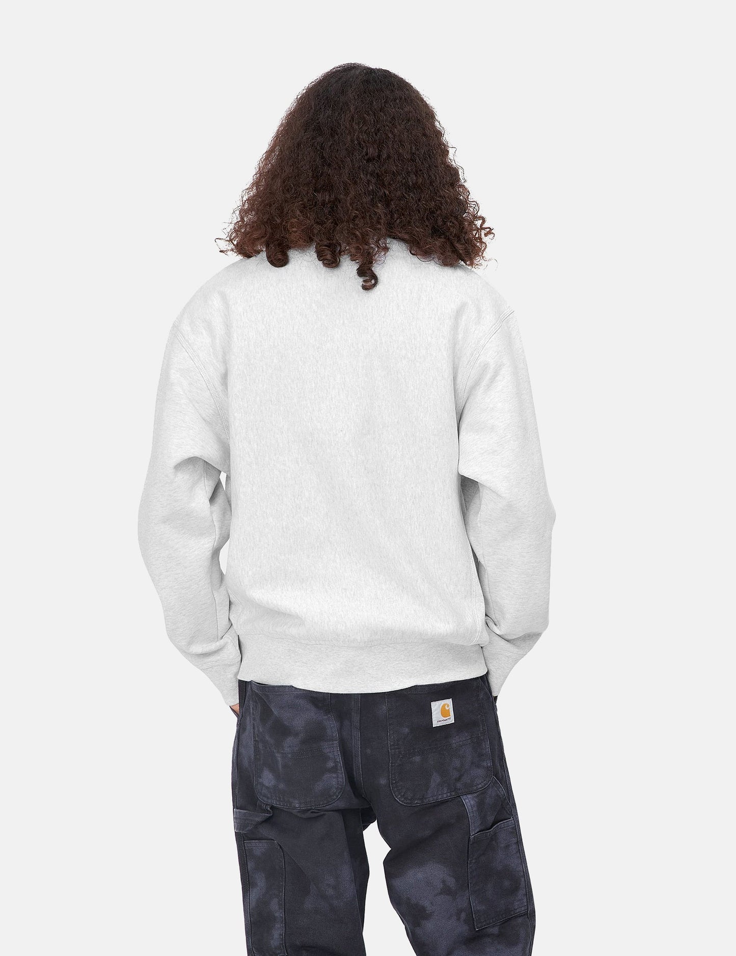 Locker Sweatshirt - Ash Heather/Brown