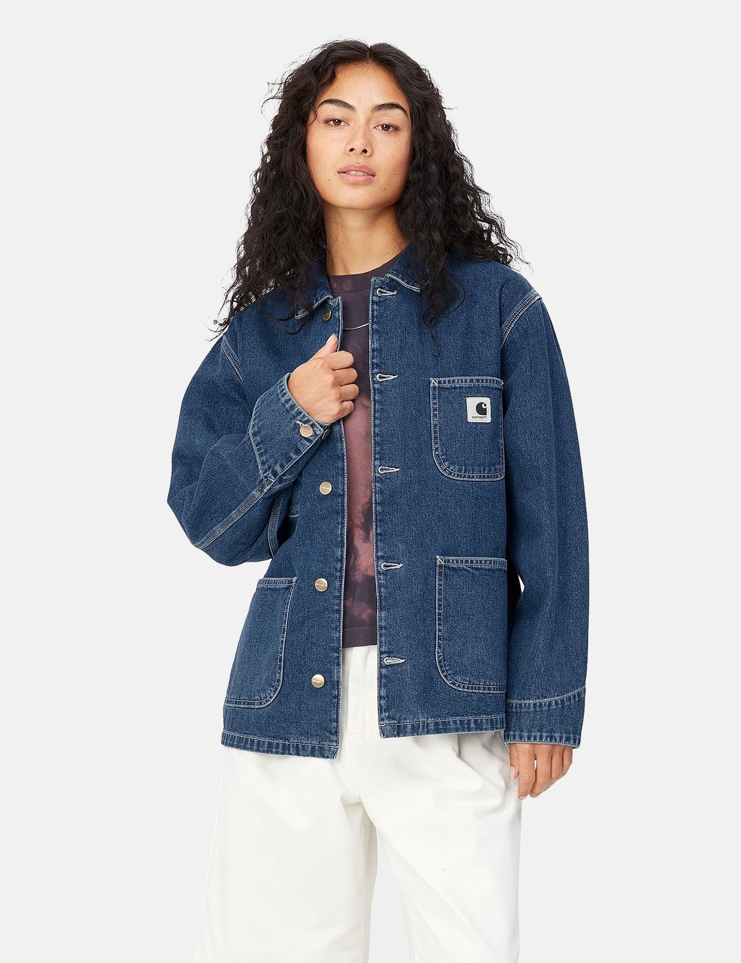 Womens OG Michigan Coat (Denim) - Blue Stone Washed