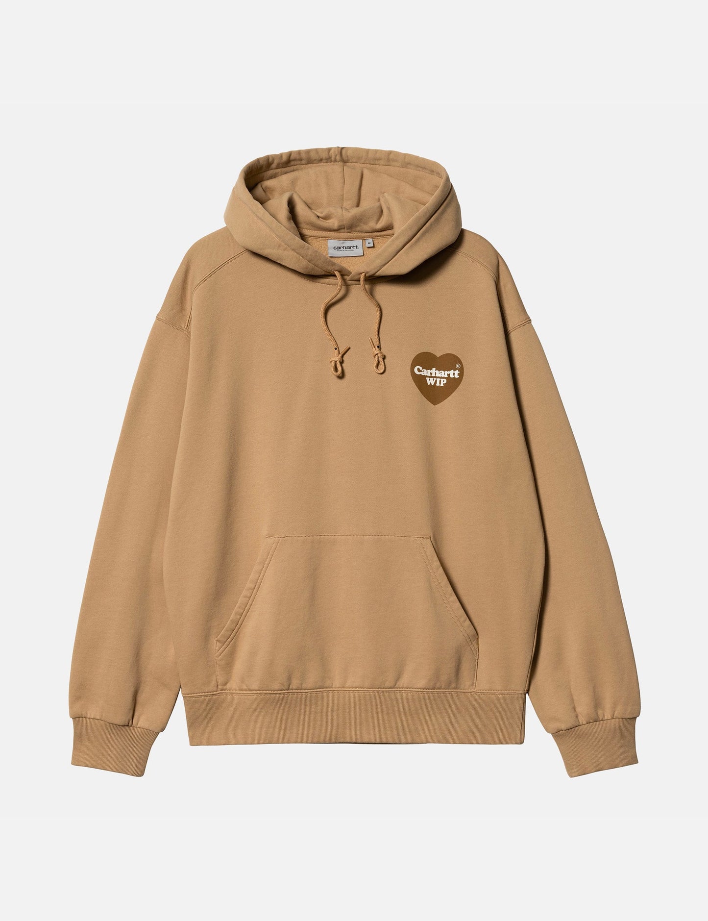 Heart Patch Hooded Sweatshirt - Ash Heather Grey