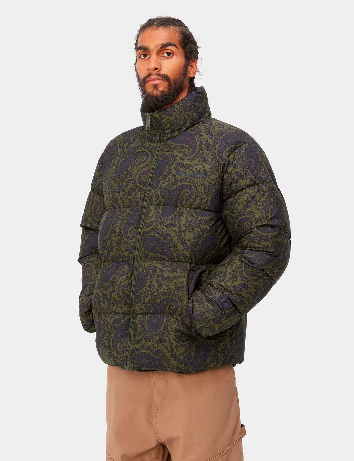 Springfield Jacket (Paisley Print) - Plant Green